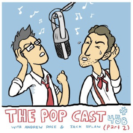Andrew and Jack singing into one microphone