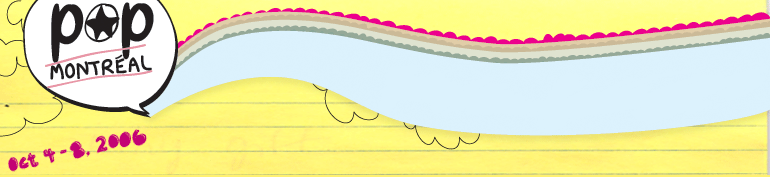 Pop Montreal's site header for the 2006 festival, Oct 4–8